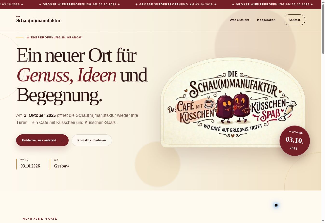 Projektansicht Schau(m)manufaktur
